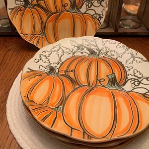 Pumpkin Dinner Plates - Set of 4